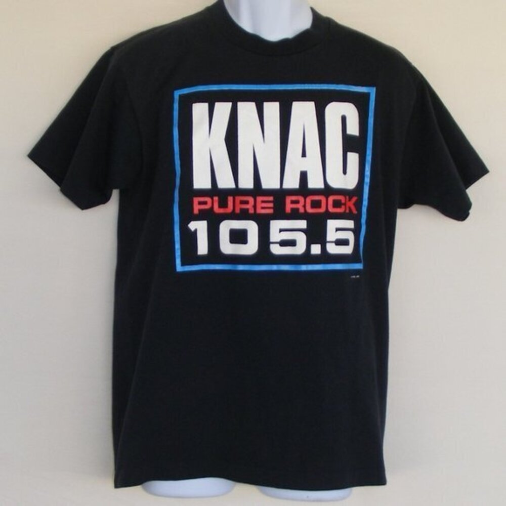 KNAC Tshirt, M/L, Vintage 105.5 Pure Rock, SS 1991